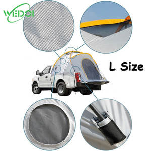 Tente de camping portable pour camion, une chambre, en tissu Oxford imperméable avec poteaux en aluminium et fibre de verre, idéale pour l'été et les activités de plein air - Product Image 3