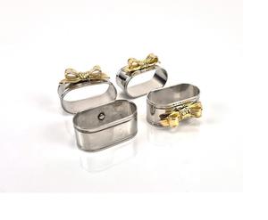 Anillo de Servilleta de Metal, Hermoso y Lujoso, Decoración de Comedor, Hecho a Mano, Reutilizable, para Uso en Hostelería - Product Image 6