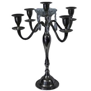 Support à bougies en acier inoxydable argenté, artisanal, moderne, unique, trois supports à bougies, tailles personnalisées, mariages, Noël - Product Image 3