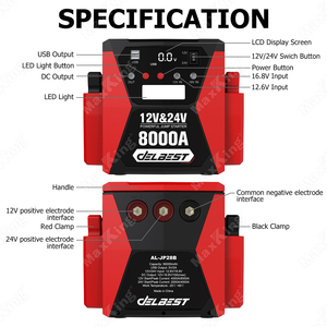 Avviatore di Emergenza per <span class=keywords><strong>Auto</strong></span>, Dispositivo di Avviamento, Power Bank 56000mAh, Caricabatterie d'Emergenza per <span class=keywords><strong>Auto</strong></span> - Product Image 2