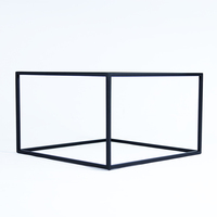 Tables basses en métal modernes, design unique, ensemble de tables basses portables pour salon, meubles de maison