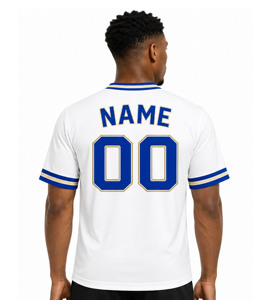 Jersey Tejido de Alta Calidad con Diseño de Hermandad Griega, Ropa Deportiva Universitaria Personalizada para Hombre, Bordado Sólido Informal, Antiarrugas y de Secado Rápido - Product Image 5