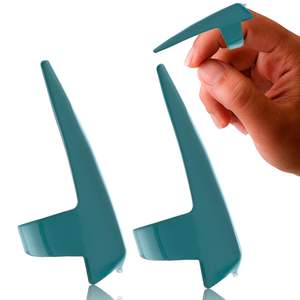 Outil de séparation de cheveux de qualité supérieure pour anneau de doigt anneaux de sectionnement outils de tressage de doigt en acier inoxydable pour dreadlocks durables - Product Image 1