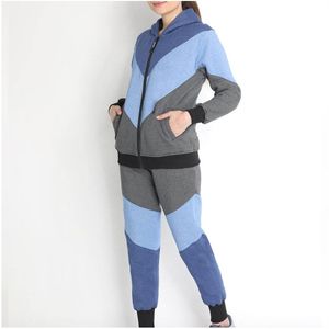 Survêtement couleur unie femmes survêtement Street Wear nouveauté femmes survêtement pour adulte personnalisé décontracté 100% coton survêtement - Product Image 3