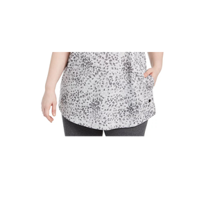 Tunica Elegante Casual da Donna Ideology, Stampata e Traspirante, Lunghezza Maxi, Grigio Tinta Unita, Taglia 2X - Ideale per Feste e Celebrazioni - Product Image 3