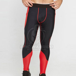 Leggings ajustados para hombre, ideales para correr y hacer ejercicio, con diseño de logotipo personalizado, leggings deportivos para hombre. - Product Image 4