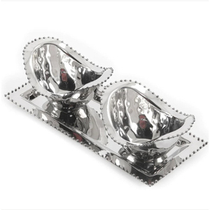 Cuencos para mezclar alimentos de acero inoxidable pulido con espejo de diseño único Bandeja desechable para frutas secas para eventos de bodas y fiestas - Product Image 5