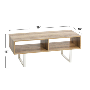 Modern Scandinavian Design Slatted Wood <b>Coffee</b> <b>Table</b> Set High Quality Bulk Supply Available in India Reasonable Price Dining Use - Product Image 5