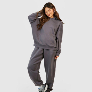 Conjunto Deportivo Informal con Capucha para Mujer, Sudadera y Pantalones Jogger, Corte Holgado, Ropa Deportiva de Dos Piezas, Secado Rápido, Conjuntos Deportivos de Invierno - Product Image 6