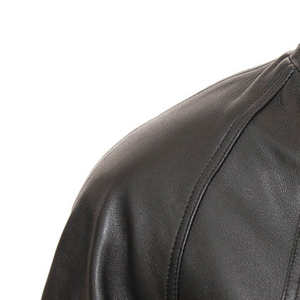 Chaqueta de Cuero para Mujer, para Uso Casual, de Primera Calidad, con Cierre Frontal, Chaquetas de Cuero para Damas - Product Image 6