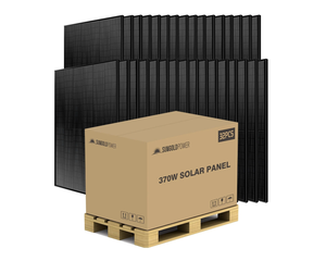 Panel Solar Monocristalino PERC SunGold Power de 370W, Negro, de Lujo Accesible y Excelencia a un Precio Asequible – Paleta Completa (32 Paneles) - Product Image 1