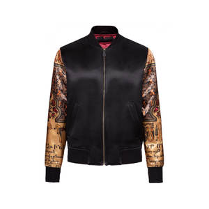 Nouveauté, best-seller en ligne, vente en ligne, veste universitaire en satin brodée pour homme, col montant, services OEM, veste universitaire en satin pour homme 2025 - Product Image 3