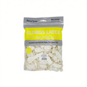 Palloncini in Lattice Decotex 12Cm Bianco Perla 100 Pezzi per Confezione Decorazione per Feste - Product Image 2