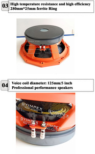 D15g125 <span class=keywords><strong>15</strong></span> "chuyên nghiệp loa Hot Bán Loa siêu trầm Trung Quốc Câu lạc bộ Loa nhà sản xuất 5inch bằng giọng nói 125 Mét loa woofer điều khiển - Product Image 5