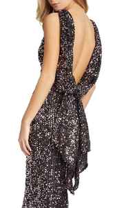 Sans manches parole longueur broderie florale perlée paillettes soirée robe de cocktail motif antistatique A-ligne Silhouette Tulle - Product Image 2