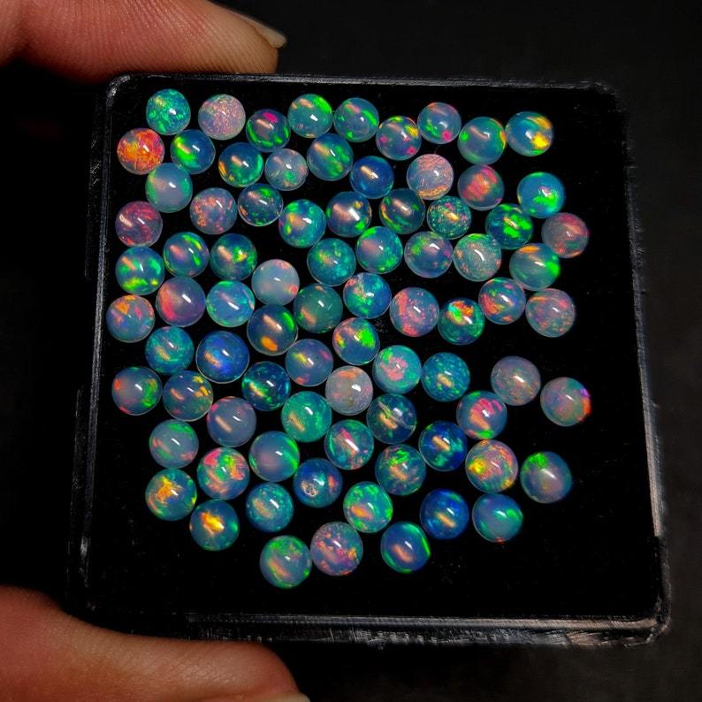 Lotto 200 pezzi AAA naturale multi flash opale etiope grezzo Welo