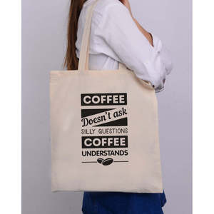 Bolsos de mano para mujer con diseño Silly Questions, accesorios elegantes inspirados en cafeterías - Product Image 1