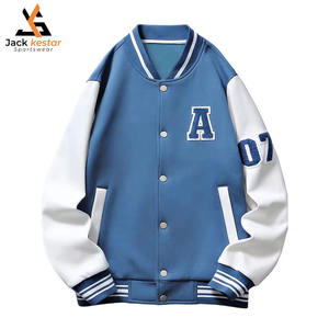 ผู้ผลิตเสื้อแจ็คเก็ตวาร์ซิตี้แบบกำหนดเอง เสื้อแจ็คเก็ตวาร์ซิตี้ผู้ชาย Avirex คอตั้ง โลโก้ด้านหน้า กันลม คุณภาพสูง สำหรับทีม - Product Image 1