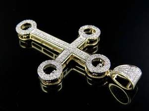 Estilo de lujo de moda Moissanite Diamond Circle Design Cross Pendant en plata 925 Iced Out Hip Hop Jewelry para hombres - Product Image 2