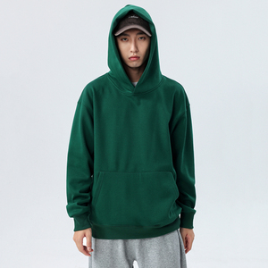 เสื้อสเวตเตอร์แบบสวมหัวมีฮู้ดสำหรับผู้ชายเสื้อสเวตเตอร์ฤดูหนาวแบบลำลองมีกระเป๋าด้านหน้าพิมพ์ลายย้อมสีเรียบ - Product Image 2