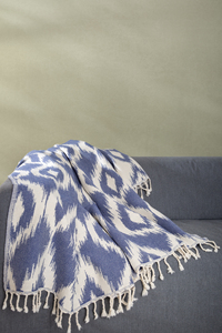 Manta de Lujo con Diseño de Plantas 100% Algodón MS, Jacquard Dobby, para el Hogar y la Cama - Product Image 2