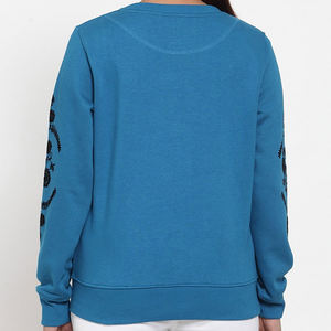 Sweat-shirt en polaire d'hiver personnalisé avec logo pour femmes Pull oversize 100% polyester Tricot décontracté à manches longues Streetwear - Product Image 3