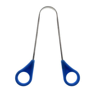Professional Stainless Steel Tongue <b>Scraper</b> Double-Sided U-Shaped Design Custom Logo High Quality Metal Body Plastic Handle - Product Image 3