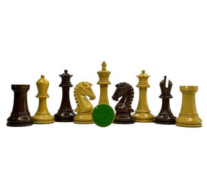 Piezas de Ajedrez de ébano y boj hechas a mano de lujo Staunton de la serie Imperial 4,4 diseñadas para jugar en torneos competitivos - Product Image 6