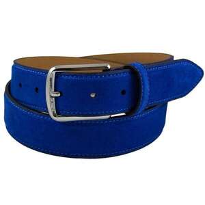 Épingle en cuir suédé bleu marine de première qualité Divine International Design personnalisé pour boucle de ceinture Style décontracté Matériau en peau de vache - Product Image 2