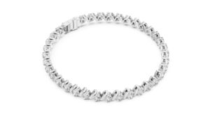 14K White Gold Round Lab-Grown Diamond Everyday Wear <b>Bracelet</b> for Women Minimalist Luxury Certified Elegant Fine Jewellery Gift - Product Image 6