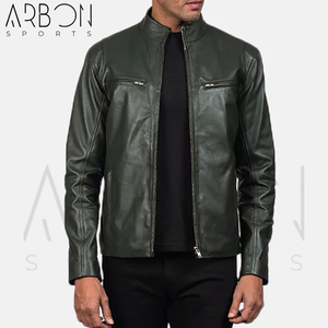 Color verde Cremallera completa Ropa de adulto hecha a medida Ropa de abrigo de moda Calidad Premium Chaquetas de colección de invierno cálidas con estilo - Product Image 5