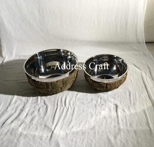 Cubo de hielo de gran tamaño de acero inoxidable hecho a mano con corteza SS Bowl Ice Tub para Hotel Restaurante Cocina Barware Precio al por mayor - Product Image 3