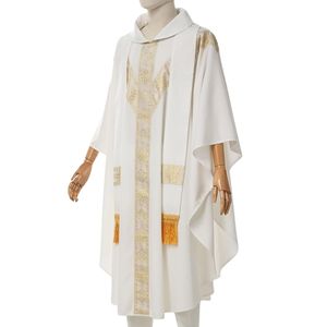 Vêtements de haute qualité vêtements du clergé vêtements liturgiques catholiques brodés sur mesure église religieuse chasuble prêtre Robes - Product Image 3