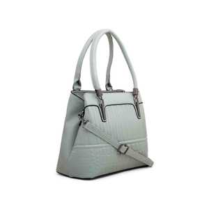 Sac à main formel vert P35882 avec fermeture à glissière en cuir véritable et doublure en polyester Style tendance pour l'été - Product Image 2