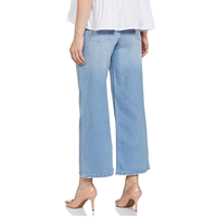 Premium Quality Bangladesh Manufacturing Wide Leg Casual Women's Denim Jeans Eco-Friendly Quick Dry Spandex/Cotton Customized