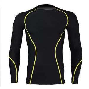 Logotipo personalizado Anti-UV UPF50 Rashguard Camisa de manga larga Entrenamiento MMA Compresión mejorada Ropa de gimnasio Spandex/Tela de nylon - Product Image 2