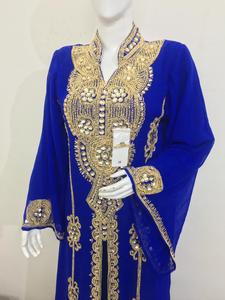 ชุดเดรสมุสลิมสำหรับผู้ใหญ่แขนเลื่อมประดับด้วยลูกปัดและเดรสผ้าเนื้อหนาผ้าทอประดับด้วยลูกปัด - Product Image 6