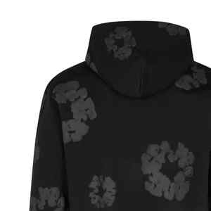 Sudaderas con Capucha Personalizadas con Lavado Ácido, Bordadas, Desgastadas, con Cierre Completo, Diseño Vintage de Algodón - Product Image 5