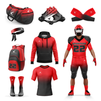 Conjuntos de uniformes de fútbol americano de diseño personalizado para adultos y jóvenes Paquete de sublimación transpirable de talla grande oferta