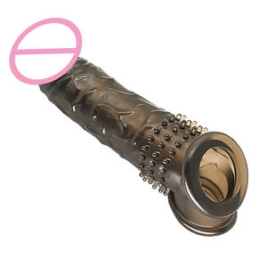 Penis hülle Flüssige Silikon verzögerung Ejakulation Männlicher Schwanz Realistische Dildo kondome Wieder verwendbare Penis verlängerung hülse mit Spikes - Product Image 2