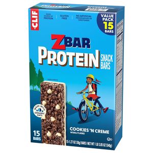 CLIF Kid Zbar Protein - Cookies 'N Creme - Barres protéinées croustillantes (lot de 15) - Product Image 2