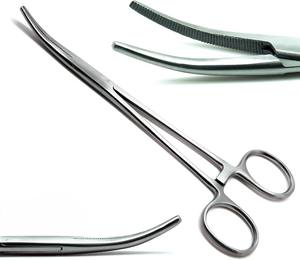 Instrumentos médicos de acero inoxidable con certificación CE, base de hemostato curvo Rankin Kelly, fórceps de bloqueo, crile de mosquitos, para cirugía - Product Image 1