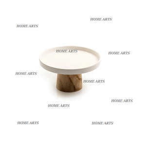 Soporte de pastel de madera y hierro de diseño maravilloso Soporte de fechas de postre de forma redonda de calidad superior para los más vendidos - Product Image 4
