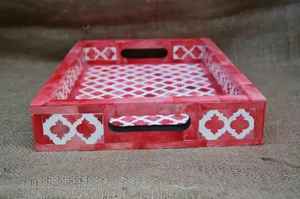 Plateau de service en bois fabriqué à la main de haute qualité personnalisé pour la maison et le restaurant en bois naturel pour restaurant hôtel - Product Image 4