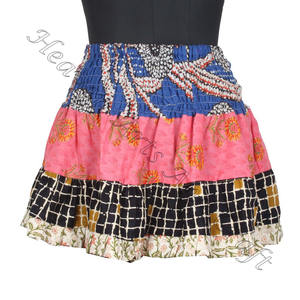 Gypsy Indian Patchwork Mini Rara Hippy <b>Boho</b> Festival <b>Skirt</b> <b>Boho</b> Stylish MS013 Patch Cotton Mini Sexy <b>Skirt</b> for Summer Wear - Product Image 4