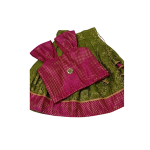 Niñas de alta calidad Lehenga Choli para fiestas de Boda de verano Estilo agradable para niños pequeños Venta al por mayor del proveedor del fabricante - Product Image 4