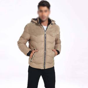 Chaquetas de hombre de alta calidad chaqueta bomber de algodón de Invierno bajo MOQ OEM venta al por mayor con capucha estilo de calle cómodo poliéster - Product Image 3