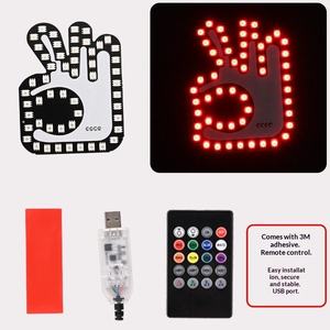 ไฟเตือนกันชนหลังรถยนต์แบบ USB อเนกประสงค์ ข้ามพรมแดน ควบคุมด้วยท่าทางนิ้วมือ สีสันสดใส พร้อมรีโมท - Product Image 2