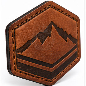 Écussons en cuir véritable de haute qualité, étiquettes personnalisées, badges à coudre pour chapeaux, vêtements, artisanat, accessoires de mode - Product Image 2