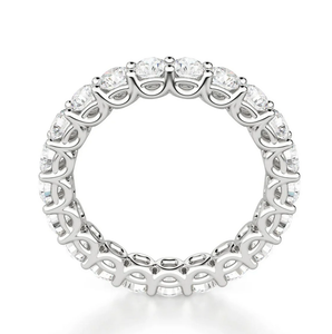 Anillo de Bodas de diamante moissanita de corte redondo Anillo de Bodas de diamante moissanita de plata esterlina para exportar desde la India - Product Image 3